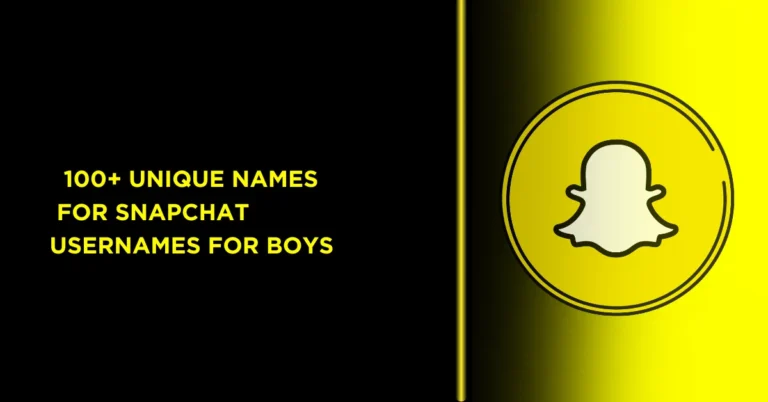 200+ Unique Snapchat Usernames for Boys 8 Snapchat Usernames for Boys