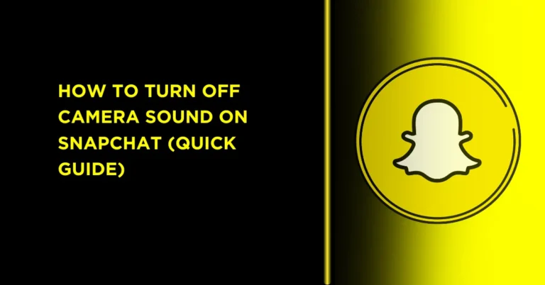 How to Turn Off Your Camera Sound on Snapchat 3 in this iamge we a have icone of snapchat and we have title about How to Turn Off Camera Sound on Snapchat (2025 Guide)