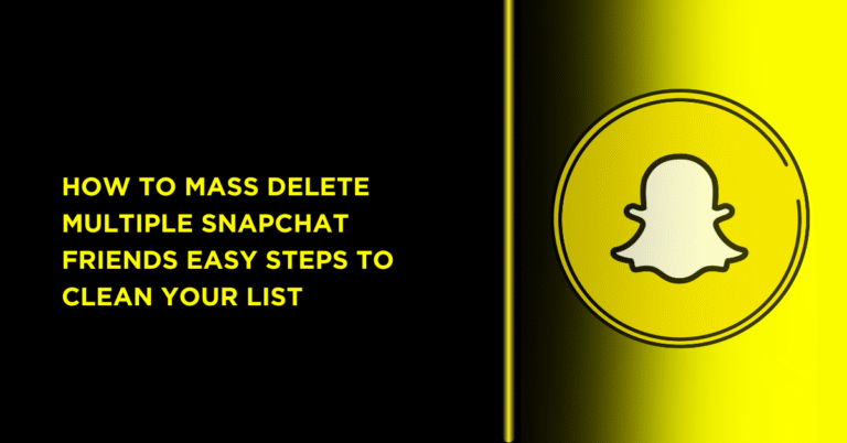 Mass Delete Multiple Snapchat Friends | Easy Steps 16 How to Mass Delete Multiple Snapchat Friends Easy Steps to Clean Your List