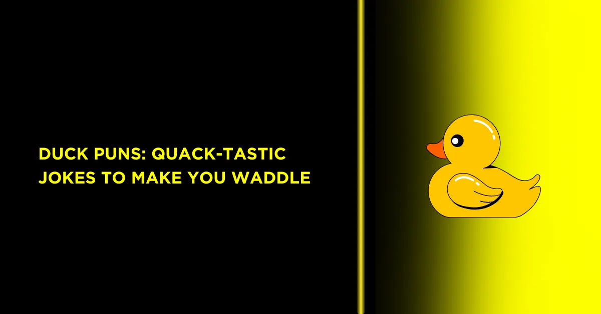 Duck Puns: Quack-Tastic Jokes to Make You Waddle 1 Duck Puns: Quack-Tastic Jokes to Make You Waddle