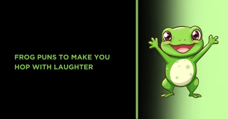 Frog Puns to Make You Hop with Laughter 6 in this image we have an frog and title is about Frog Puns to Make You Hop with Laughter